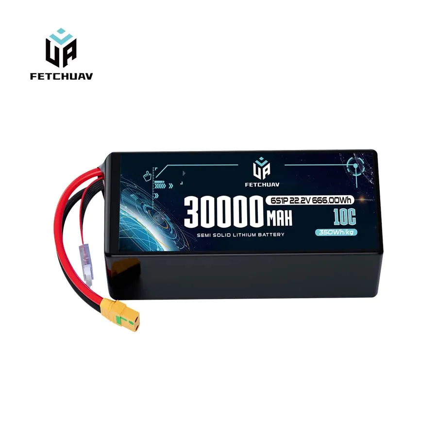 FetchUAV 30000mAh 10C 6S Semi Solid Battery
