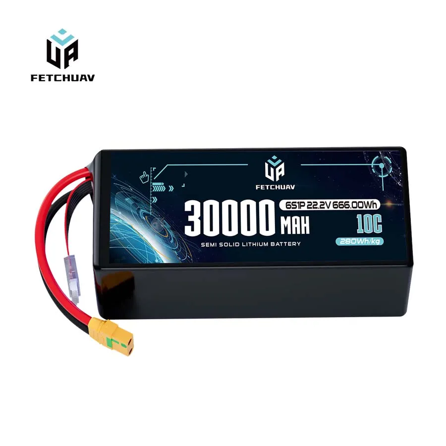 FetchUAV 30000mAh 10C 6S Semi Solid Battery