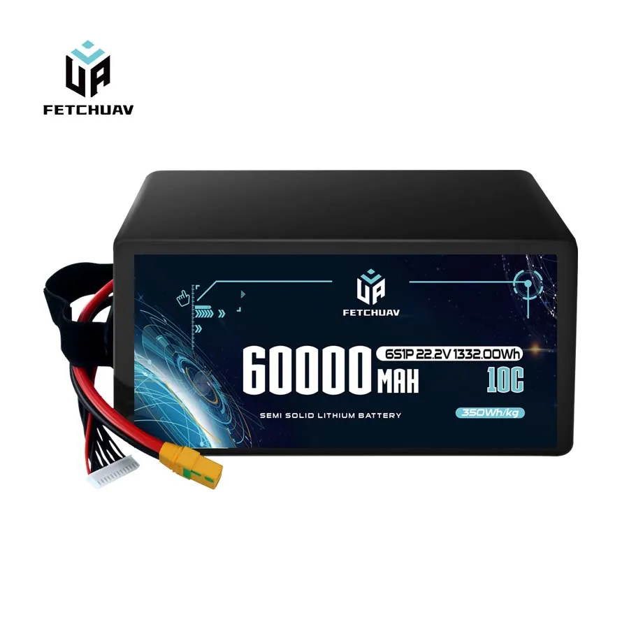 FetchUAV 60000mAh 10C 6S Semi Solid Battery