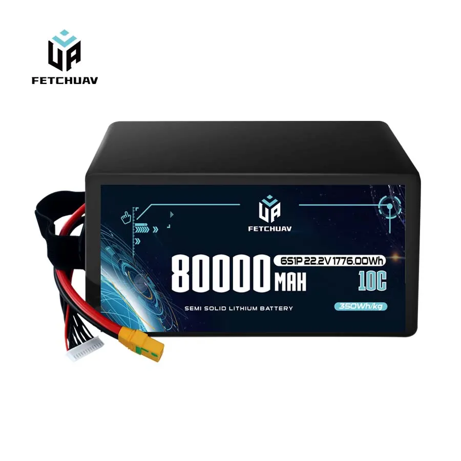 FetchUAV 80000mAh 10C 6S Semi Solid Battery