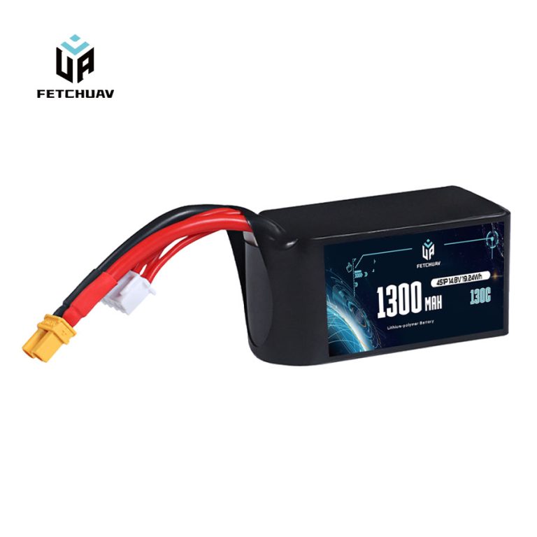 FetchUAV 1300mAh 130C 4S Lipo Battery for 7-inch Long Range FPV Drone