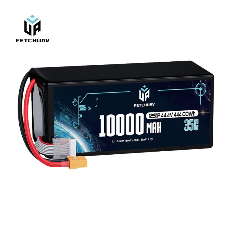 High capacity 10000mAh 35C 12s long flight FPV lipo battery