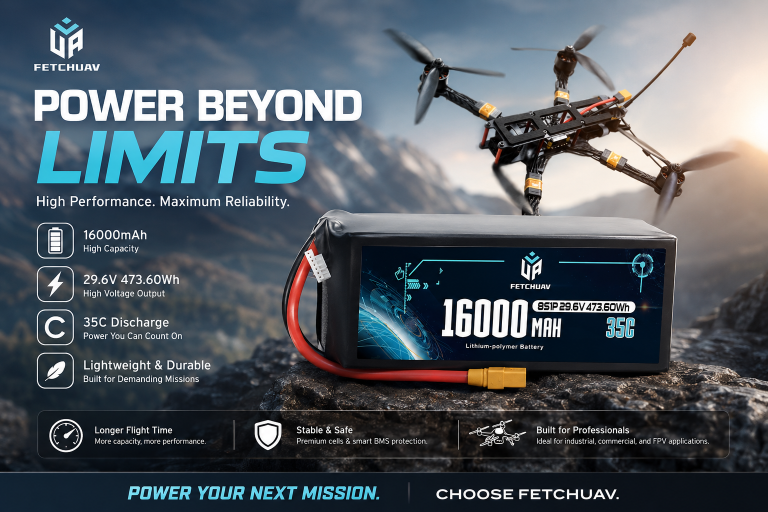 16000mAh 35C 8S LiPo Battery