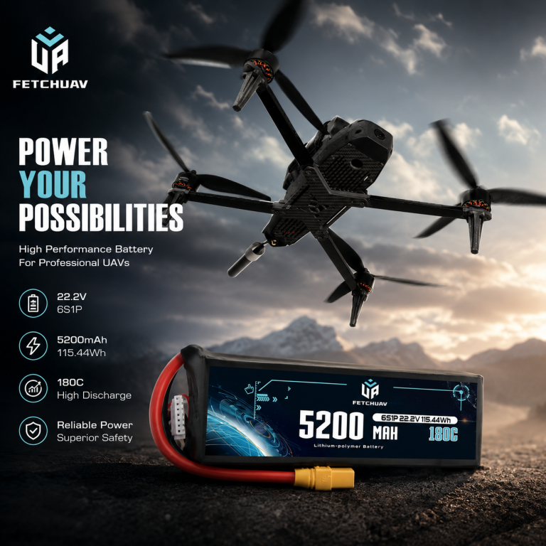 6S 5200mAh lipo battery, 22.2V 180C drone battery