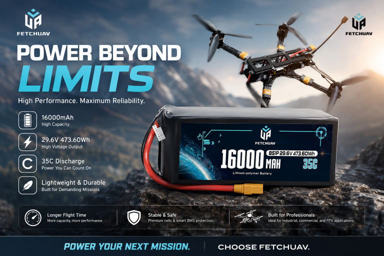 16000mAh 29.6V LiPo battery for industrial UAV drones